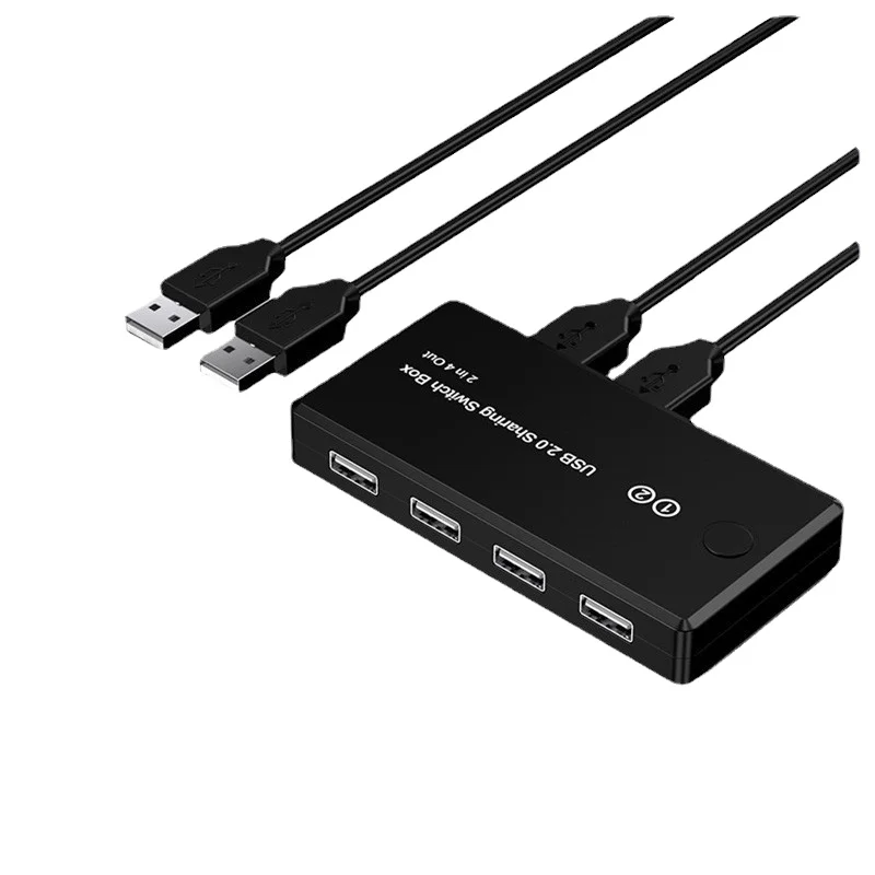 USB Switcher 2X4 Printer Sharing Hub 2 Input 4 Output, Share Printers and Devices Between Two Computers, Support Mouse and USB F
USB Switcher 2X4 Printer Sharing Hub 2 Input 4 Output, Share Printers and Devices Between Two Computers, Support Mouse and USB F