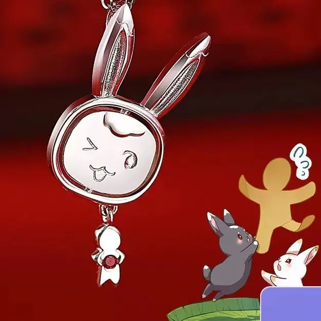 

Милый кролик из аниме МО дао ЗУ Ши Вэй усян Lan Wangji аксессуары для косплея MDZS реквизит подарок для фанатов