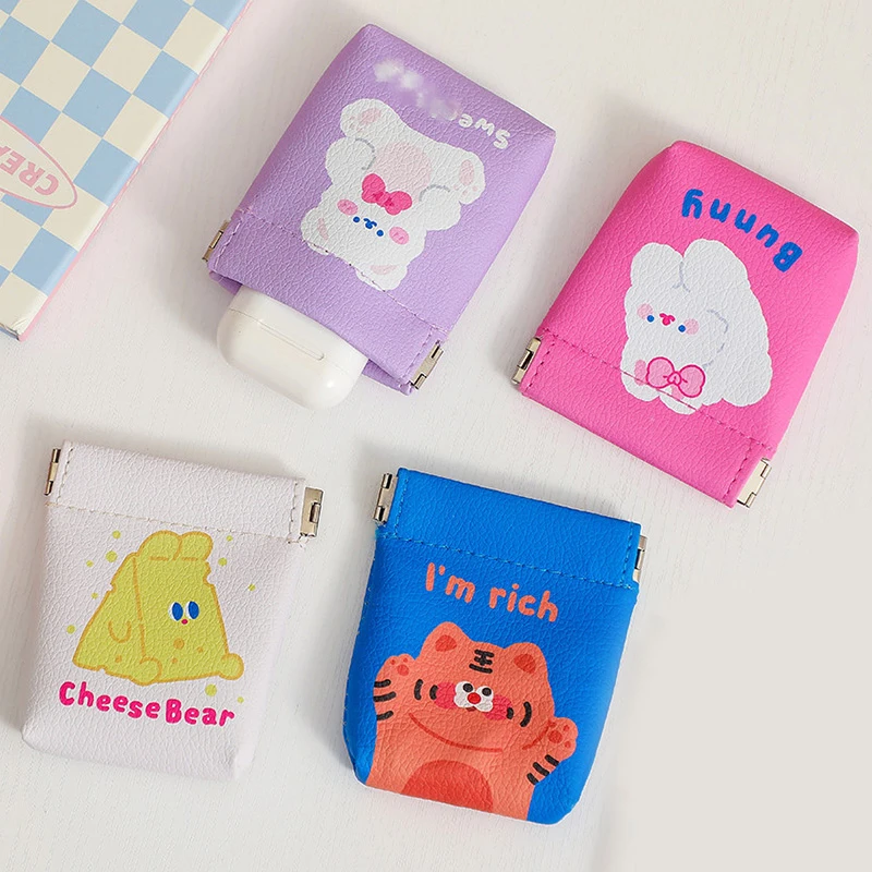 Korean Gril Cartoon Coin Purse Cute Rabbit Card Holder Mini Clutch Wallet Small Square Zipper PU Leather Coin Storage Bag
Korean Gril Cartoon Coin Purse Cute Rabbit Card Holder Mini Clutch Wallet Small Square Zipper PU Leather Coin Storage Bag