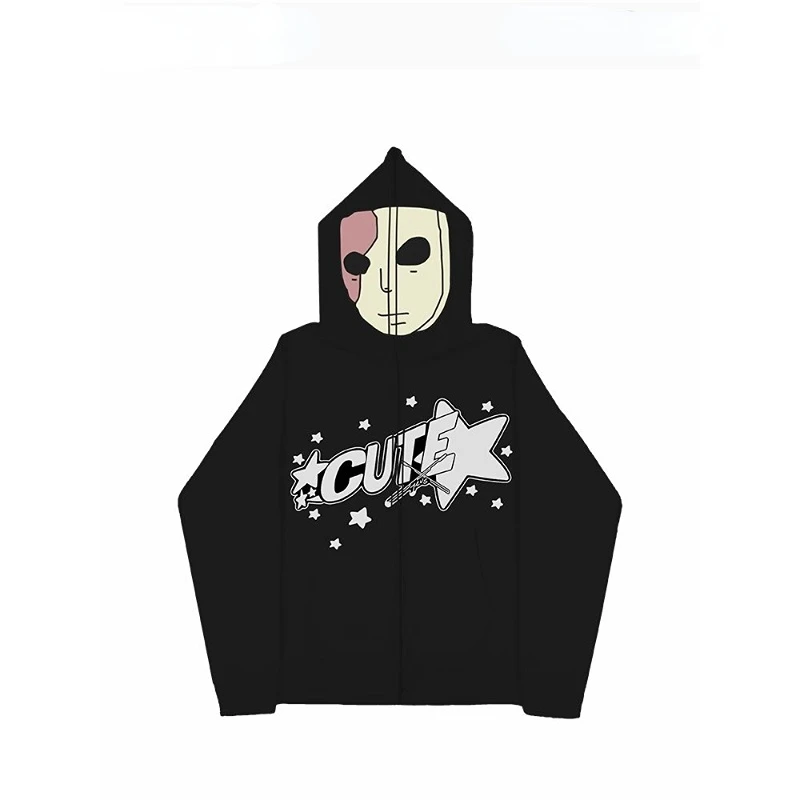 Zip Hoodies Men Women Cotton Jacket American Fashion Label Ins Couple Ghost Face Sports Hoodie Fall Winter Street Casual Coat
Zip Hoodies Men Women Cotton Jacket American Fashion Label Ins Couple Ghost Face Sports Hoodie Fall Winter Street Casual Coat