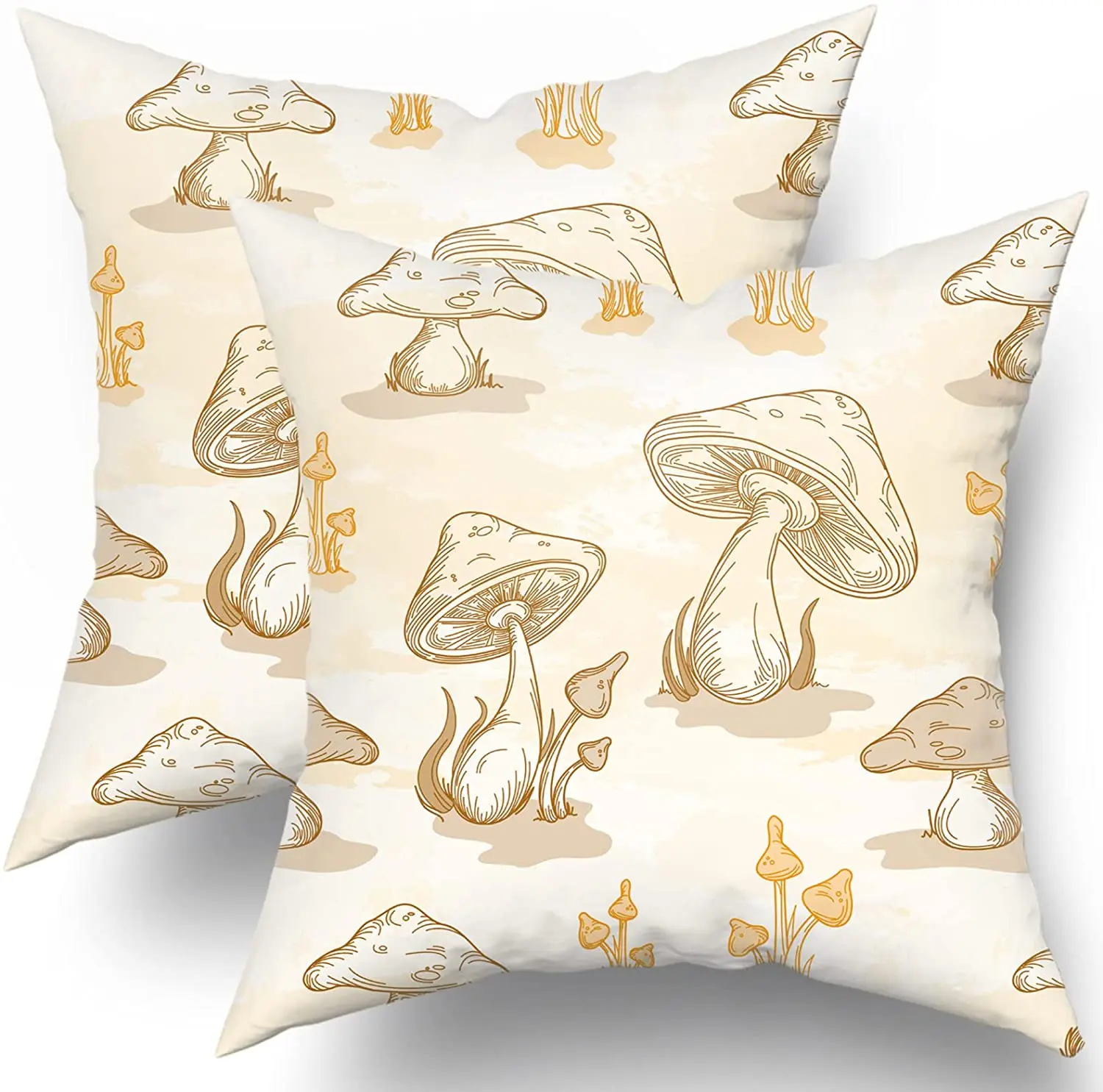 Mushroom Pillow Covers 18x18 Inch Set of 2 Watercolor Plant Print Throw Pillows Modern Decorative Square Cotton Cushion Case
Mushroom Pillow Covers 18x18 Inch Set of 2 Watercolor Plant Print Throw Pillows Modern Decorative Square Cotton Cushion Case