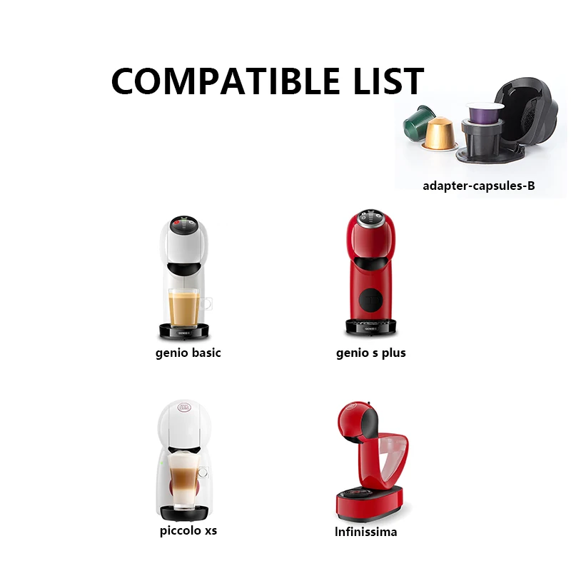 Многоразовый адаптер для капсул Dolce Gusto
Многоразовый адаптер для капсул Dolce Gusto