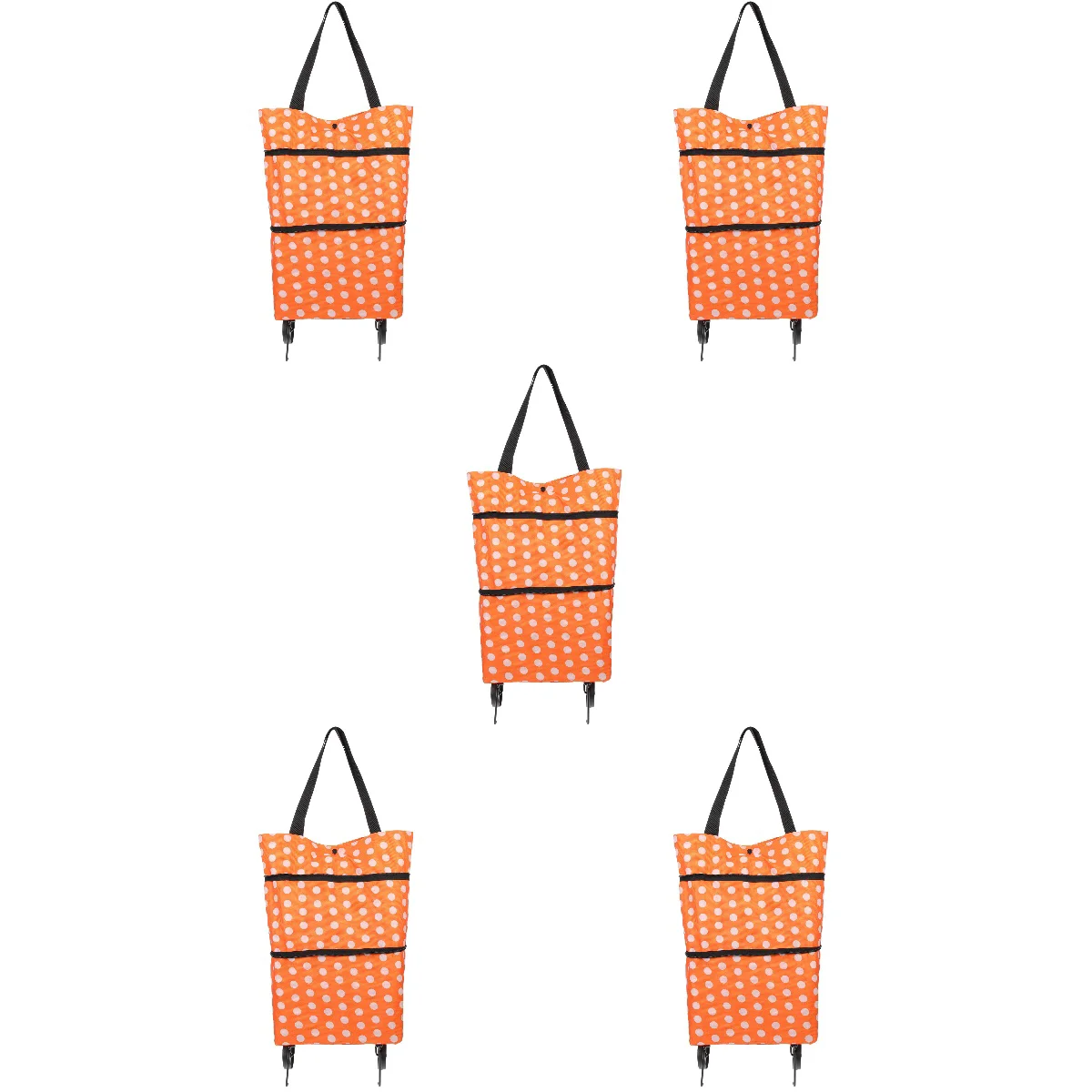5pcs Household Storage Handheld Bag Practical Shopping Cart Bag Versatile Trolley with Wheels
5pcs Household Storage Handheld Bag Practical Shopping Cart Bag Versatile Trolley with Wheels