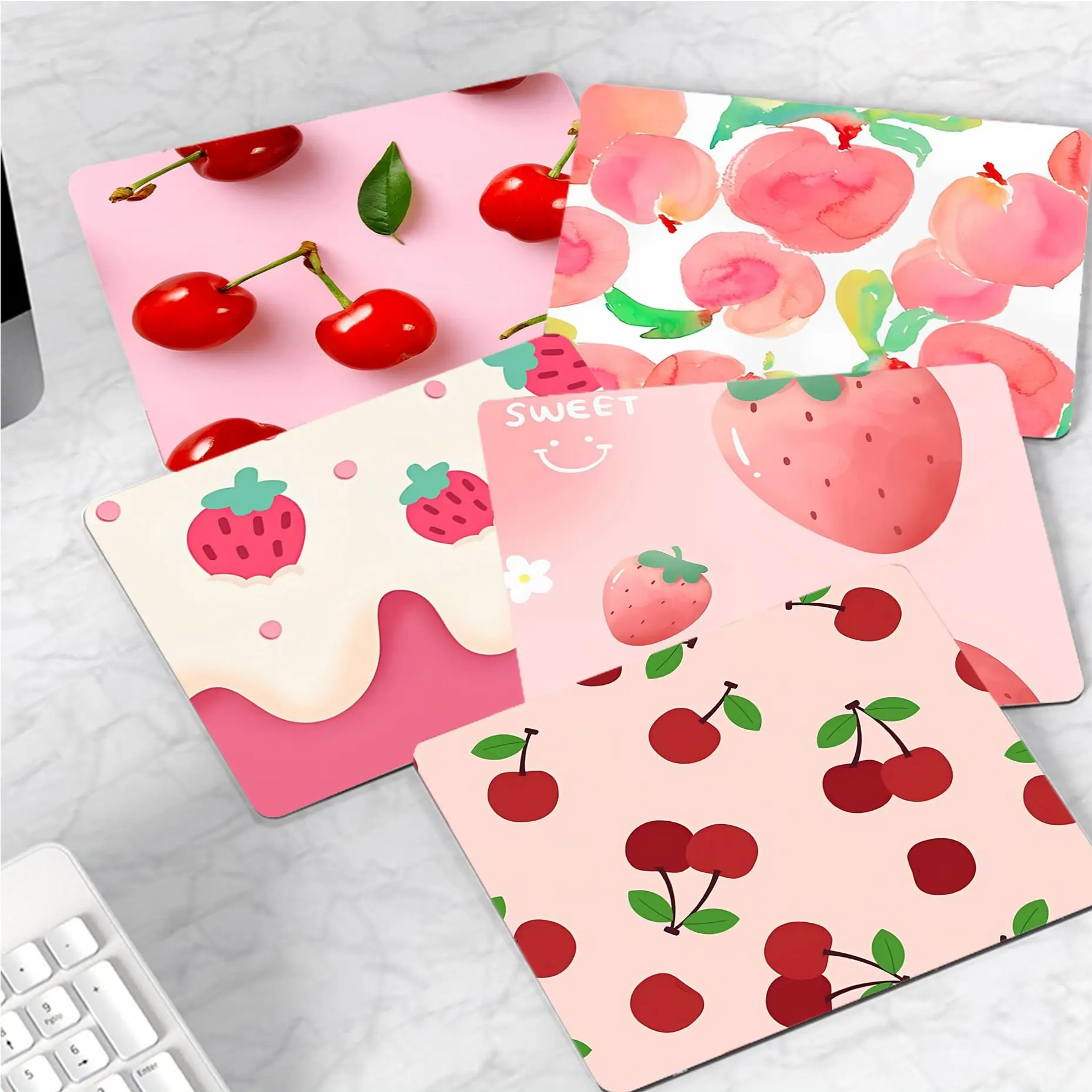 Pink Fruit Strawberry Custom Skin Gaming Mouse Pad Gamer Desk Mat Keyboard Pad Decoration Mause Pad For Teen Girls Bedroom
Pink Fruit Strawberry Custom Skin Gaming Mouse Pad Gamer Desk Mat Keyboard Pad Decoration Mause Pad For Teen Girls Bedroom