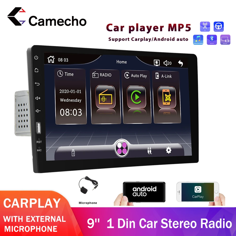 Camecho 1 DIN Carplay Android Adjustable Universal Car Stereo Radio Touch Screen FM GPS Navigation Rotatable 1 din car radio
Camecho 1 DIN Carplay Android Adjustable Universal Car Stereo Radio Touch Screen FM GPS Navigation Rotatable 1 din car radio