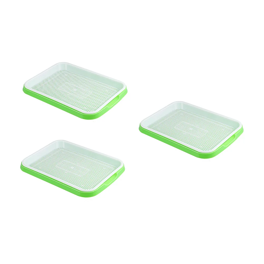 3 Pcs Germination Tray Potted Plants Germination Kit Wheatgrass Trays Plastic Raw Material Sprouting Container Kit
3 Pcs Germination Tray Potted Plants Germination Kit Wheatgrass Trays Plastic Raw Material Sprouting Container Kit