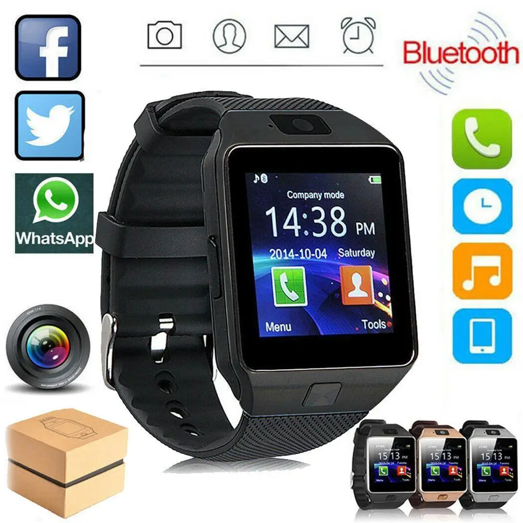 Smart Watch DZ09 Smart Clock Support TF SIM Camera Men Women Sport Wristwatch for Android IOS smartwatch
Smart Watch DZ09 Smart Clock Support TF SIM Camera Men Women Sport Wristwatch for Android IOS smartwatch