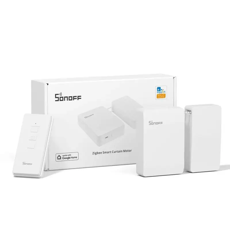 SONOFF ZB Curtain Zigbee Smart Curtain Motor Switch DC 5V/1A Remote Voice Control eWeLink APP Supports Alexa Google Home Alice
SONOFF ZB Curtain Zigbee Smart Curtain Motor Switch DC 5V/1A Remote Voice Control eWeLink APP Supports Alexa Google Home Alice