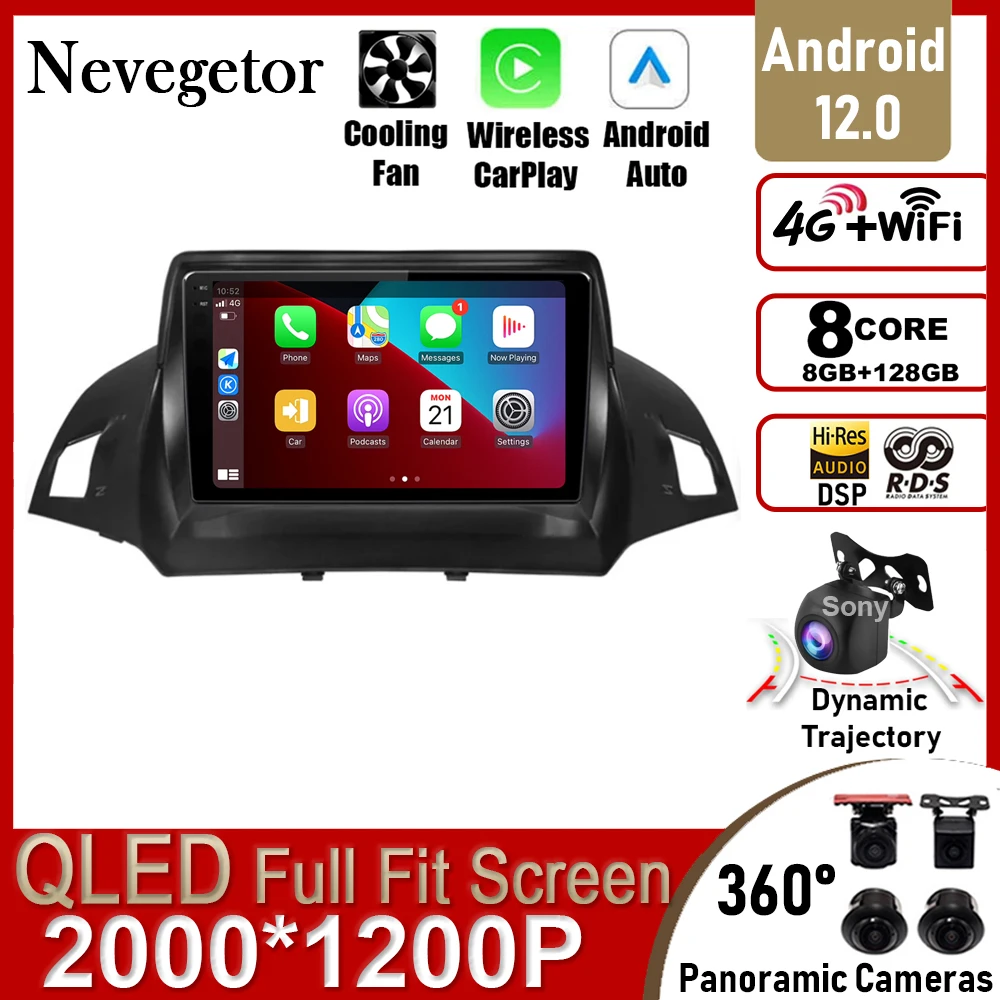 Автомагнитола для Ford Escape Kuga 2 2013-2016, 2 Din, Android 12, видеоплеер, радио, мультимедиа, GPS, Carplay
Автомагнитола для Ford Escape Kuga 2 2013-2016, 2 Din, Android 12, видеоплеер, радио, мультимедиа, GPS, Carplay
