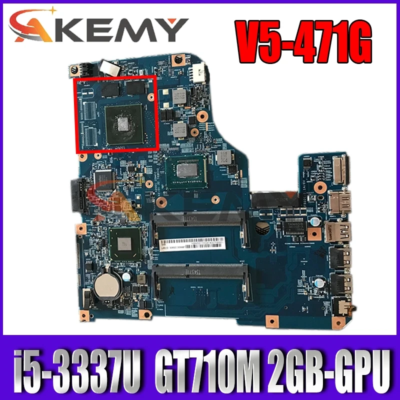 11309-2 48.4TU05.021 for ACER V5-471 V5-471G V5-571 V5-571G Laptop motherboard CPU i5 3337U GPU GT710M 2GB DDR3 100% test work
11309-2 48.4TU05.021 for ACER V5-471 V5-471G V5-571 V5-571G Laptop motherboard CPU i5 3337U GPU GT710M 2GB DDR3 100% test work