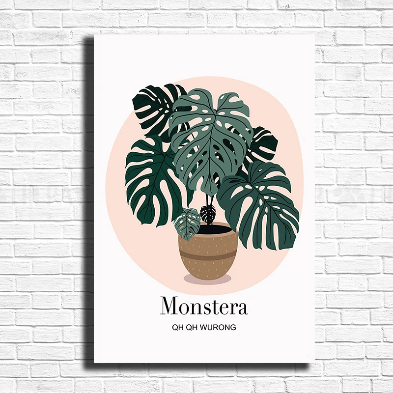 QH QH WURONG Framed Paintings Monstera Deliciosa Art Print Monstera Poster Botanical Print Plant Wall Decor 
QH QH WURONG Framed Paintings Monstera Deliciosa Art Print Monstera Poster Botanical Print Plant Wall Decor