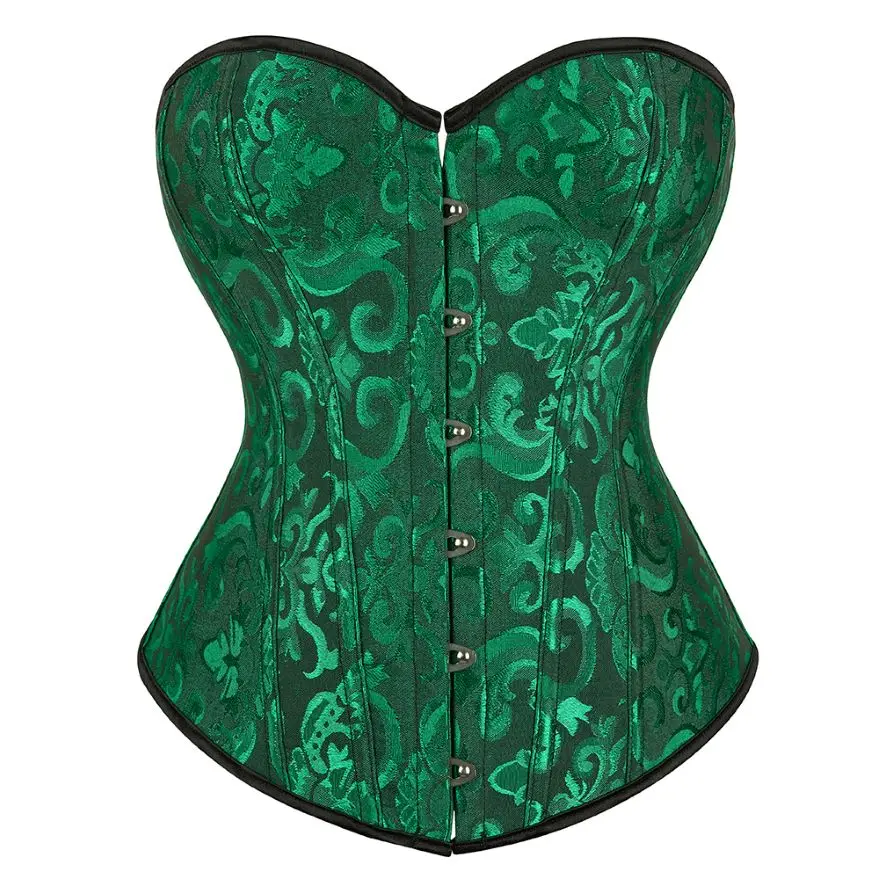 Women Sexy Floral Corset Top Overbust Exotic Vintage Jacquard Satin Bustier Slim Body Shaper Lace Up Corsets Lingerie Plus Size
Women Sexy Floral Corset Top Overbust Exotic Vintage Jacquard Satin Bustier Slim Body Shaper Lace Up Corsets Lingerie Plus Size