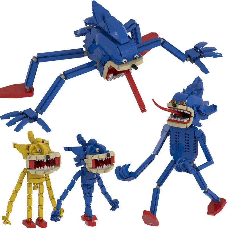 Классические ужасные игры MOC игрушечные блоки Sonics модель Sonice ежик Аниме фигурки
