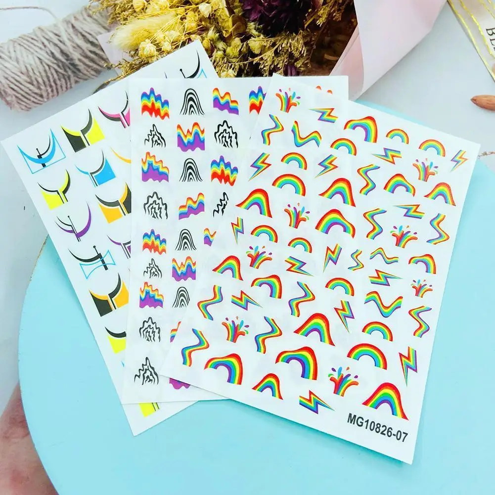 Diy Nail Stickers Nail Art Slider Decals Marble Lines Stickers Art Tattoo Sliders Decals Rainbow Water Nails Manicure Trans L0u9 
Diy Nail Stickers Nail Art Slider Decals Marble Lines Stickers Art Tattoo Sliders Decals Rainbow Water Nails Manicure Trans L0u9