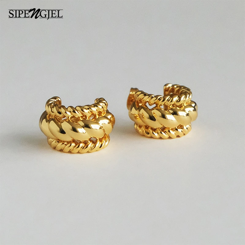 SIPENGJEL Fashion Gold Geometric Circle Round Earrings Vintage Statement Chain Earrings for Women Jewelry Gift
SIPENGJEL Fashion Gold Geometric Circle Round Earrings Vintage Statement Chain Earrings for Women Jewelry Gift