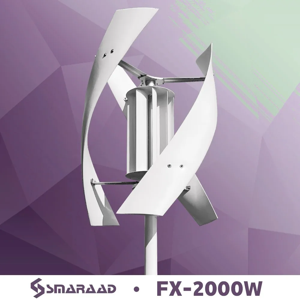 DIDTO 2000w Vertical Axis Wind Turbine Generator Complete Set 48v Windmill Kit With MPPT Controller Inverter
DIDTO 2000w Vertical Axis Wind Turbine Generator Complete Set 48v Windmill Kit With MPPT Controller Inverter
