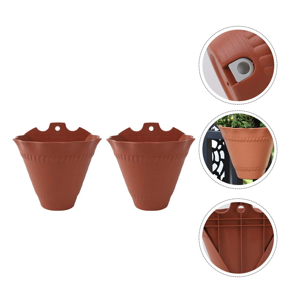 2pcs Hanging Planters Flower Pots Resin Wall Mounted Planter for Indoor Outdoor Garden
2pcs Hanging Planters Flower Pots Resin Wall Mounted Planter for Indoor Outdoor Garden