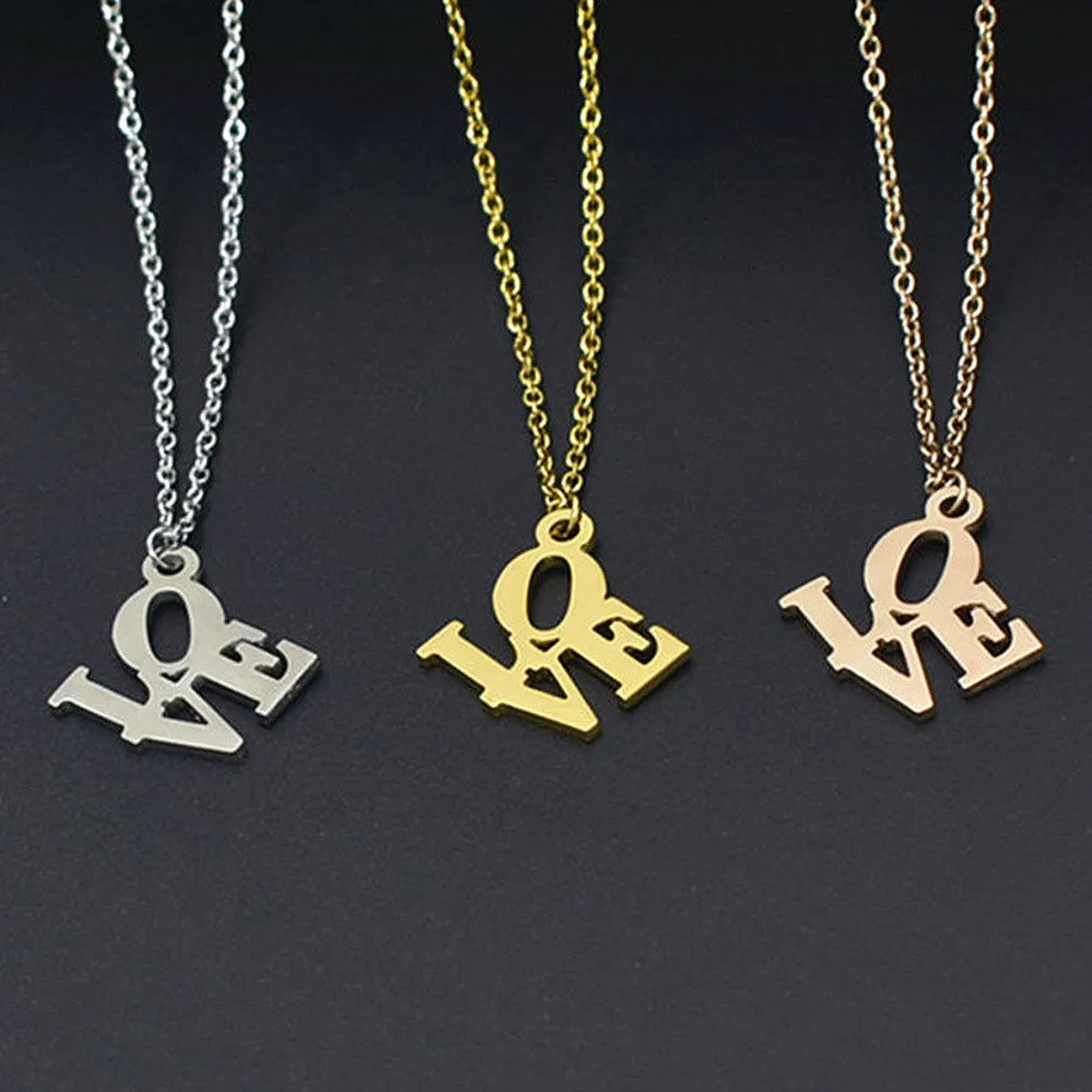 Personalized Custom Love Necklace For Women Necklace with Stainless Steel Name and Letter Pendant Wedding Gift Jewelry
Personalized Custom Love Necklace For Women Necklace with Stainless Steel Name and Letter Pendant Wedding Gift Jewelry