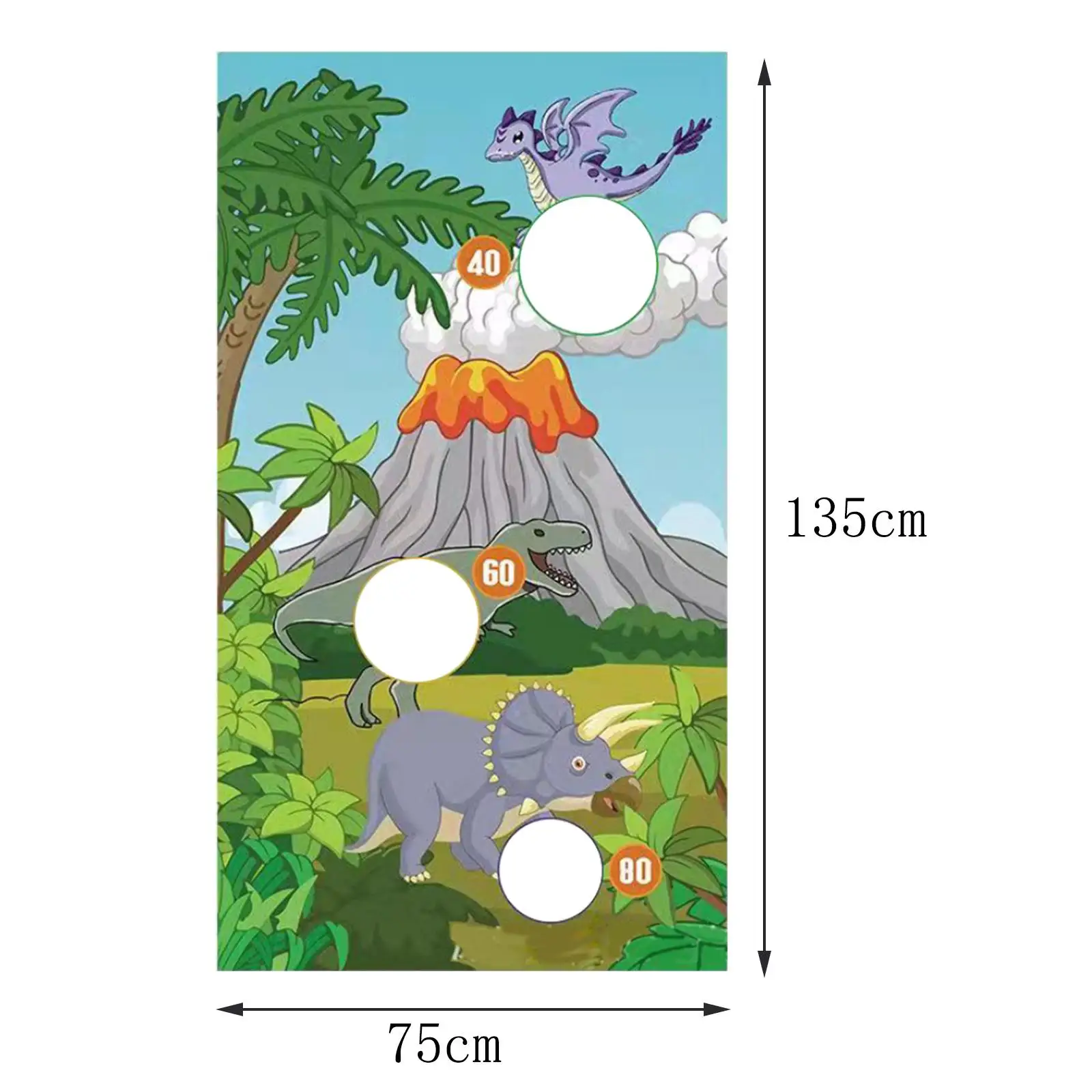 Primal World Theme Toss Game Banner Sandbag Throwing Game Bean Bag Toss Games Throwing Game Banner for Kids Home Boys Girls Toy
Primal World Theme Toss Game Banner Sandbag Throwing Game Bean Bag Toss Games Throwing Game Banner for Kids Home Boys Girls Toy