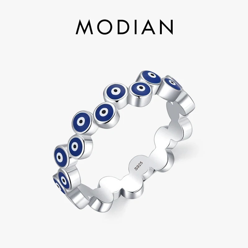 MODIAN Real 925 Sterling Silver Art Design Blue Eyes Stackable Finger Ring For Women Fashion Fine Party Jewelry Accessories
MODIAN Real 925 Sterling Silver Art Design Blue Eyes Stackable Finger Ring For Women Fashion Fine Party Jewelry Accessories