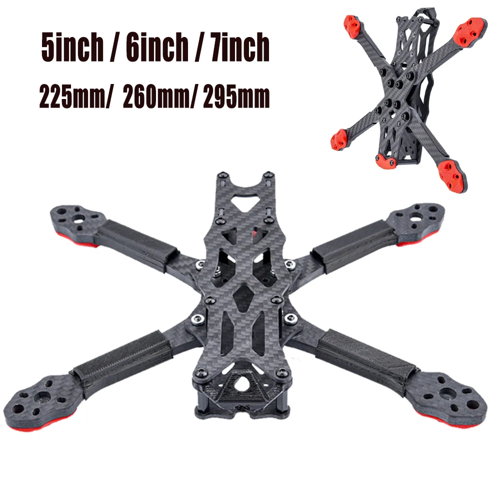 Quadcopter Carbon Fiber Frame Kit HD5 / HD6 / HD7 5/6/7inch 225mm / 260mm / 295mm For APEX-HD FPV RC Racing Dron
Quadcopter Carbon Fiber Frame Kit HD5 / HD6 / HD7 5/6/7inch 225mm / 260mm / 295mm For APEX-HD FPV RC Racing Dron