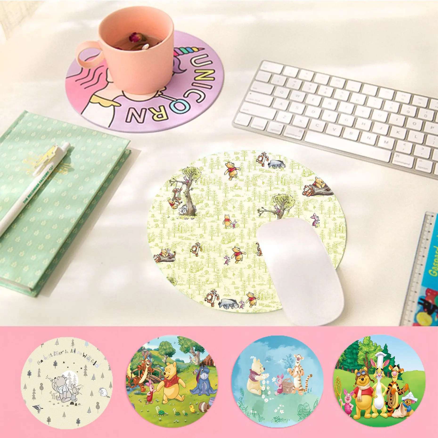 Disney Winnie the Pooh Non-slip Round Kawaii Cartoon Anime Gaming Mouse Pad Keyboard Mouse Mats Deskpad Girls Desk Accessories
Disney Winnie the Pooh Non-slip Round Kawaii Cartoon Anime Gaming Mouse Pad Keyboard Mouse Mats Deskpad Girls Desk Accessories