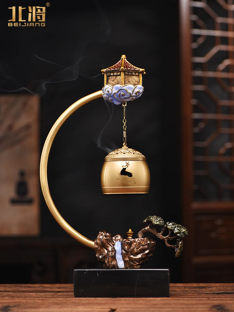 All-Copper Mountain Water Incense Burner Home Indoor Chinese Style Aromatherapy Hanging Furnace Creative Home Living Room
All-Copper Mountain Water Incense Burner Home Indoor Chinese Style Aromatherapy Hanging Furnace Creative Home Living Room