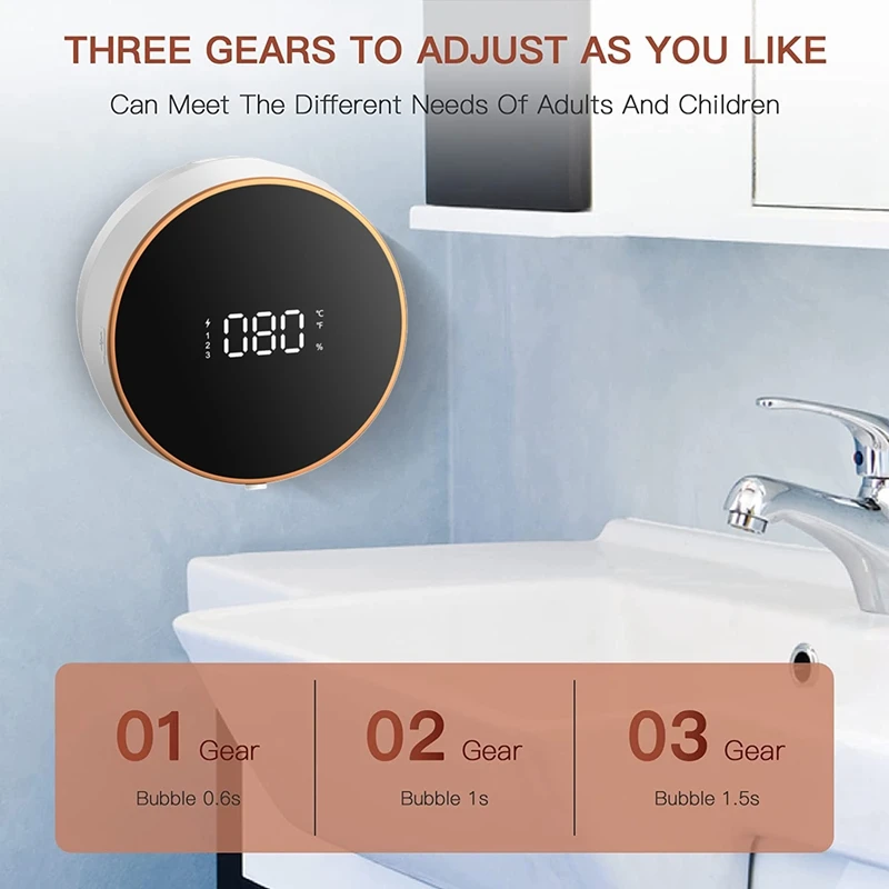 300Ml Soap Dispenser Wall Mounted Automatic Sensing Contactless Smart Electric Soap Dispenser For Domestic 
300Ml Soap Dispenser Wall Mounted Automatic Sensing Contactless Smart Electric Soap Dispenser For Domestic