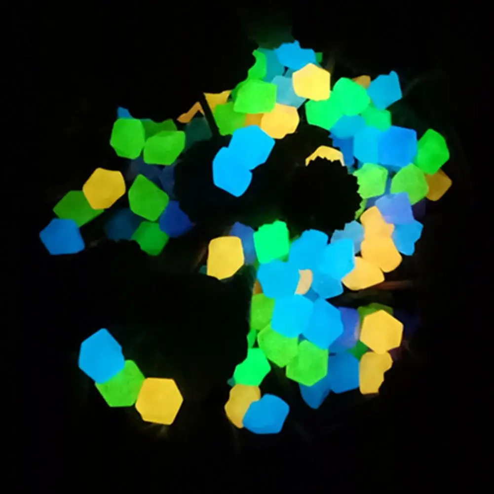 Durable 100Pcs Useful Glow in Dark Rhombus Artificial Stone Portable Luminous Pebble Beautiful for Park
Durable 100Pcs Useful Glow in Dark Rhombus Artificial Stone Portable Luminous Pebble Beautiful for Park
