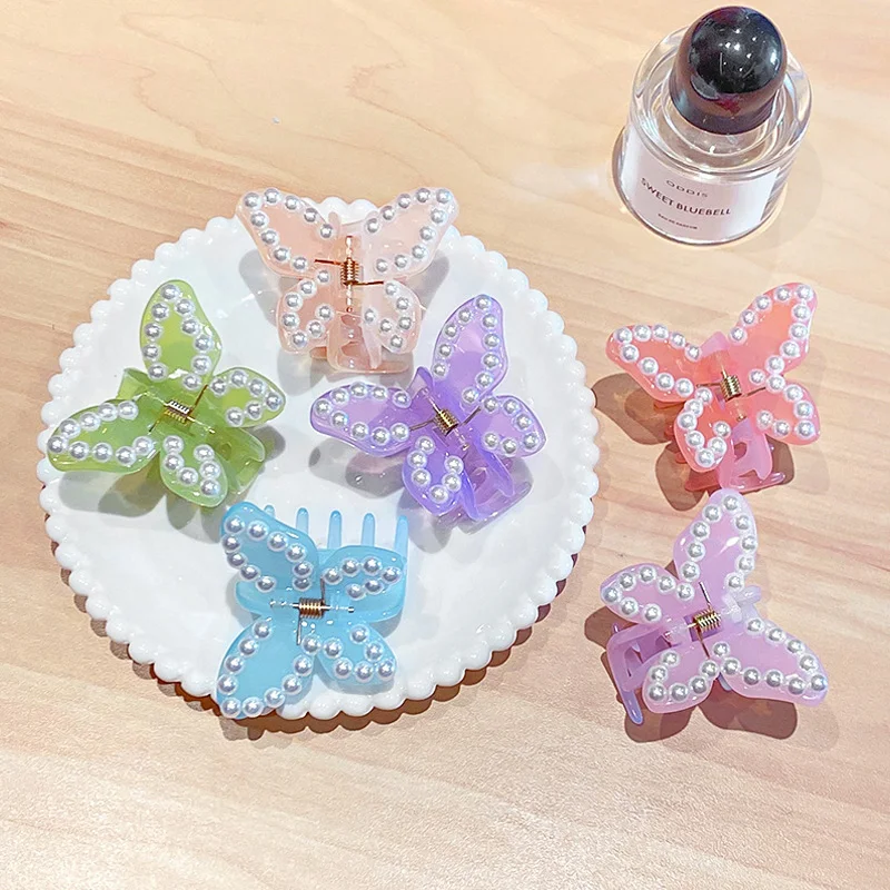 New Trendy Acetate Pearl Butterfly Clamp Crab Hair Claws For Women Girls Acrylic Hairpin Hair Clip Barrettes Hair Accessories
New Trendy Acetate Pearl Butterfly Clamp Crab Hair Claws For Women Girls Acrylic Hairpin Hair Clip Barrettes Hair Accessories