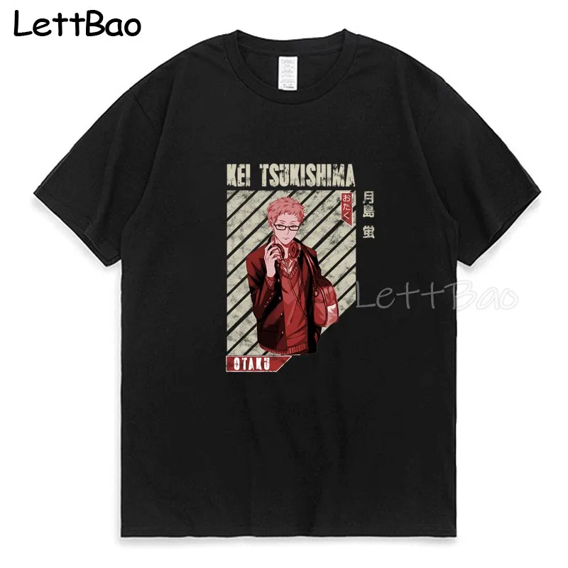 Haikyuu-Kei Tsukishima Men's T-shirt Basic Print Short Sleeve Anime Top Japanese Casual O-neck Men's Cartoon Comfortable Shirt
Haikyuu-Kei Tsukishima Men's T-shirt Basic Print Short Sleeve Anime Top Japanese Casual O-neck Men's Cartoon Comfortable Shirt