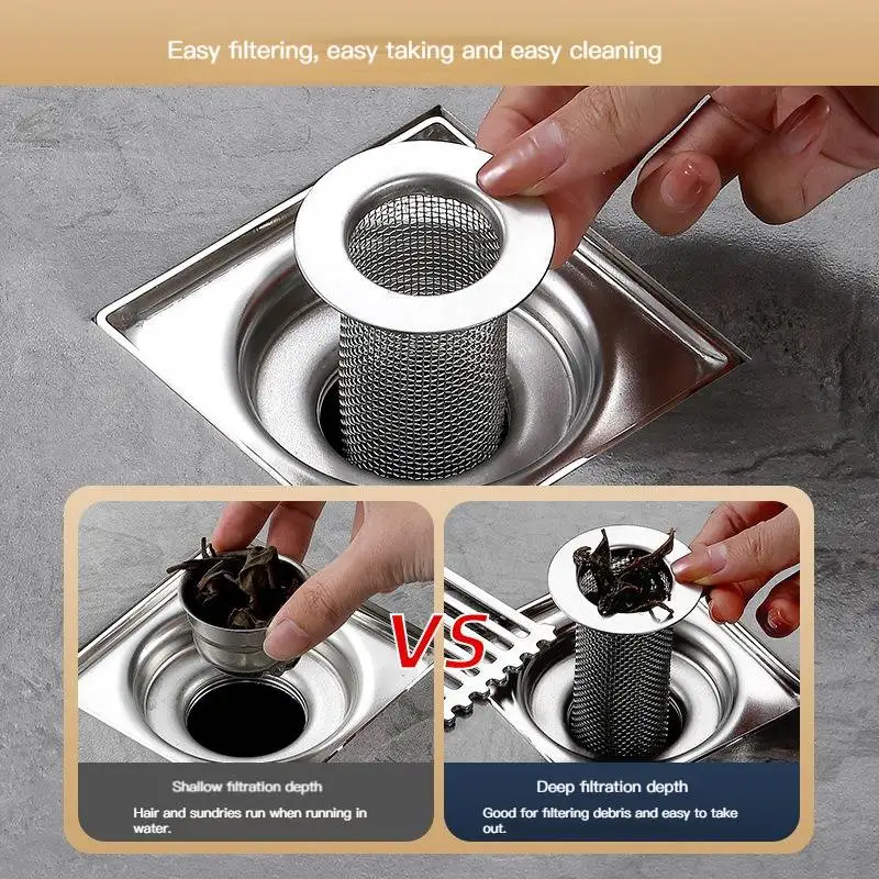 Kitchen Accessories Stainless Steel Floor Drain Net Sink Anti-blocking Hair Garbage Drainage Is Smooth Does Not Rust Drain Cover
Kitchen Accessories Stainless Steel Floor Drain Net Sink Anti-blocking Hair Garbage Drainage Is Smooth Does Not Rust Drain Cover