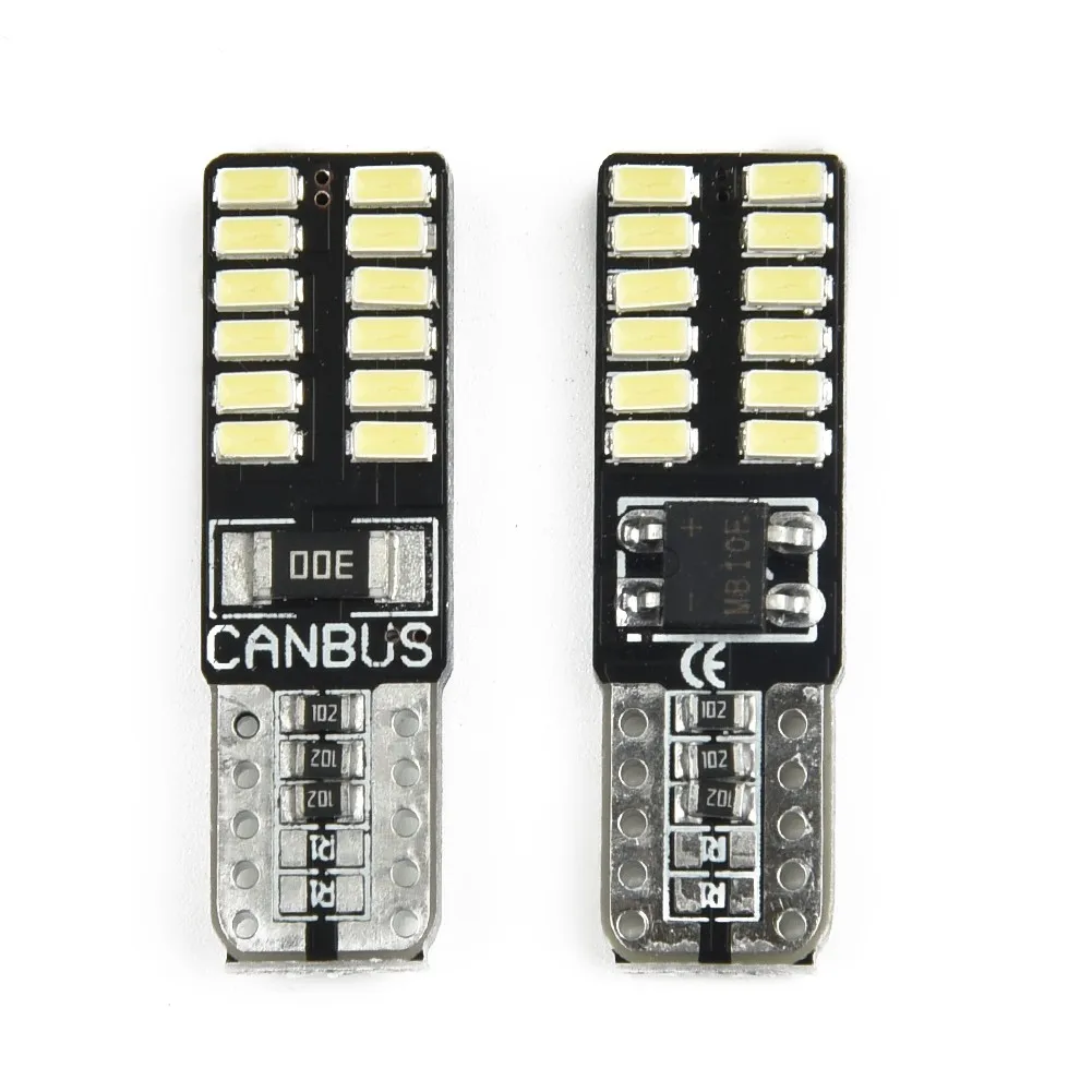 10PCS T10 24SMD LED Canbus Error Free Car Side Wedge Light DC12V 2.4W 6500K 220LM Car Side Wedge Light White Lamp Bulb
10PCS T10 24SMD LED Canbus Error Free Car Side Wedge Light DC12V 2.4W 6500K 220LM Car Side Wedge Light White Lamp Bulb