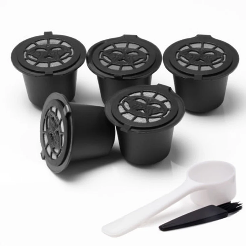 5Pcs Coffee Capsules Reusable Pods +Spoon For Nespresso Machines Convenient High Quaility Filter Useful Newest
5Pcs Coffee Capsules Reusable Pods +Spoon For Nespresso Machines Convenient High Quaility Filter Useful Newest