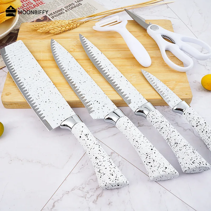 Набор ножей высокого качества, белый рубанок, нож, кухонные аксессуары 
Набор ножей высокого качества, белый рубанок, нож, кухонные аксессуары