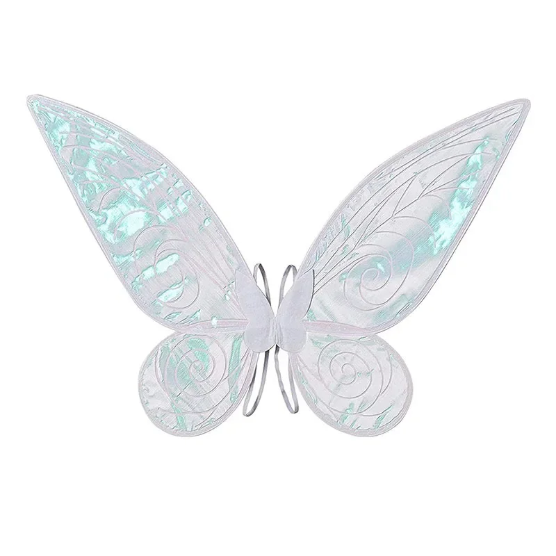 

Костюмы на Хэллоуин для девочек, сказочные крылья бабочки для косплея, блестящие сказочные крылья принцессы, аксессуары