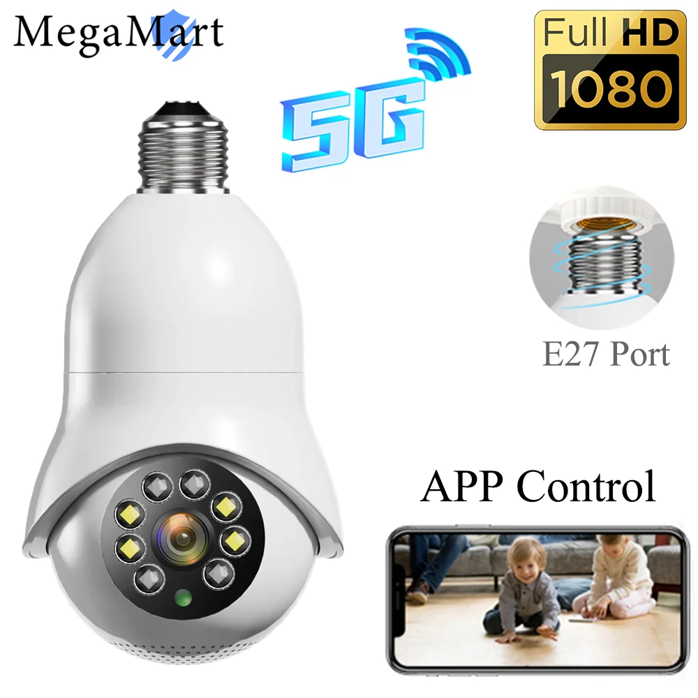 5G Wifi Camera 3MP IP Monitor Mini Indoor PTZ Cameras Night Vision Security Surveillance Wireless Audio Video Onvif Cam E27 Bulb
5G Wifi Camera 3MP IP Monitor Mini Indoor PTZ Cameras Night Vision Security Surveillance Wireless Audio Video Onvif Cam E27 Bulb