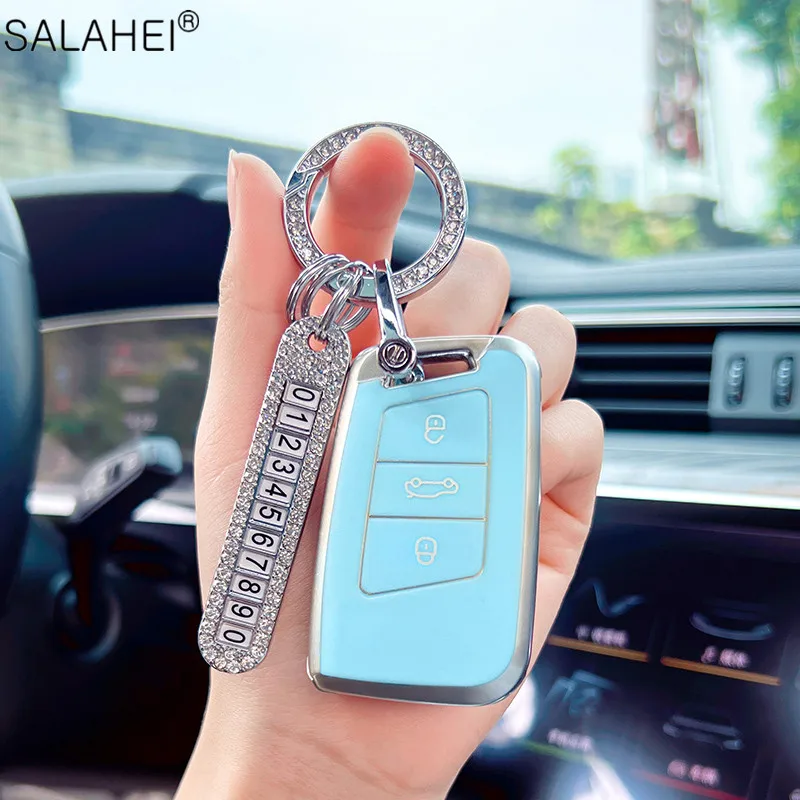 Чехол для автомобильного ключа из ТПУ для Skoda Superb A7 KODIAQ, для Volkswagen VW Passat Tiguan Atlas Golf B8 Magotan, аксессуары для ключей
Чехол для автомобильного ключа из ТПУ для Skoda Superb A7 KODIAQ, для Volkswagen VW Passat Tiguan Atlas Golf B8 Magotan, аксессуары для ключей