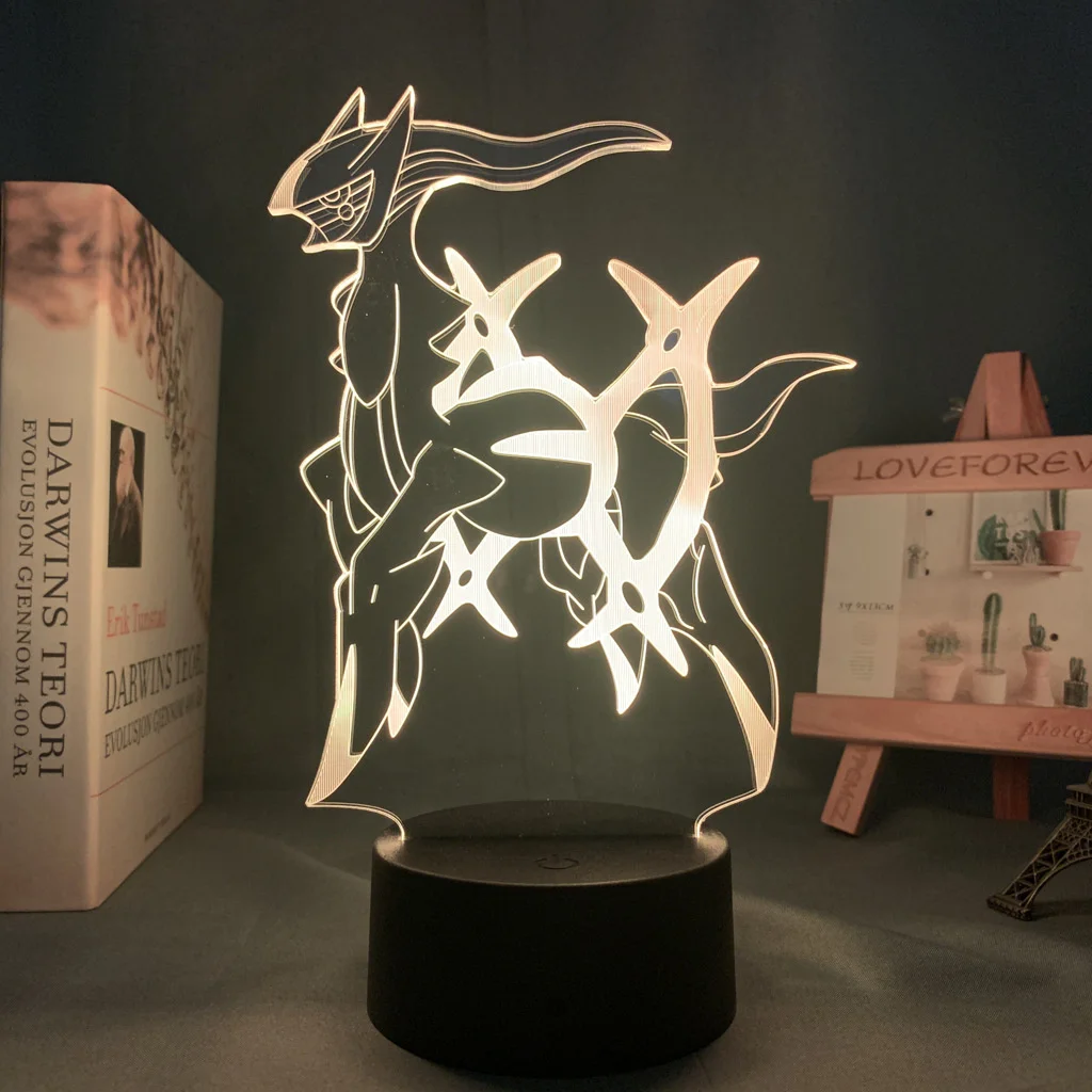 Arceus Pokemon Anime Figures 3D Led Night Light Model Toys Children Bed Room Decor Birthday Gift Christmas Gift for Kid
Arceus Pokemon Anime Figures 3D Led Night Light Model Toys Children Bed Room Decor Birthday Gift Christmas Gift for Kid