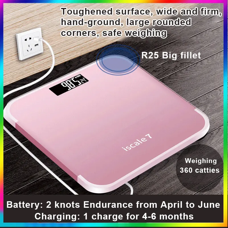 New Bathroom Floor Body Scale Glass Electronic Scales USB Charging LCD Display Body Weighing Home Digital Weight Scale
New Bathroom Floor Body Scale Glass Electronic Scales USB Charging LCD Display Body Weighing Home Digital Weight Scale