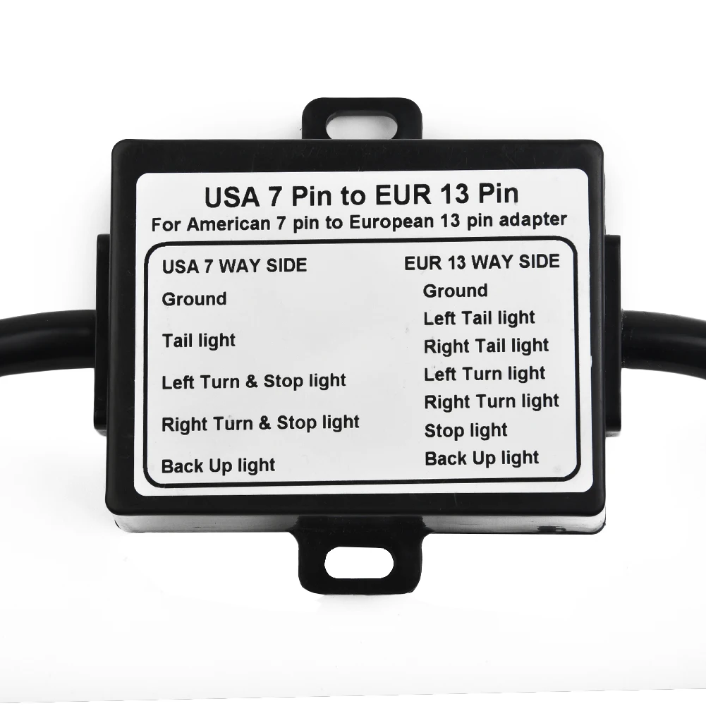 Durable High Quality Useful Trailer Light Converter Round US To European Universal 7-Way Accessory Replacement
Durable High Quality Useful Trailer Light Converter Round US To European Universal 7-Way Accessory Replacement