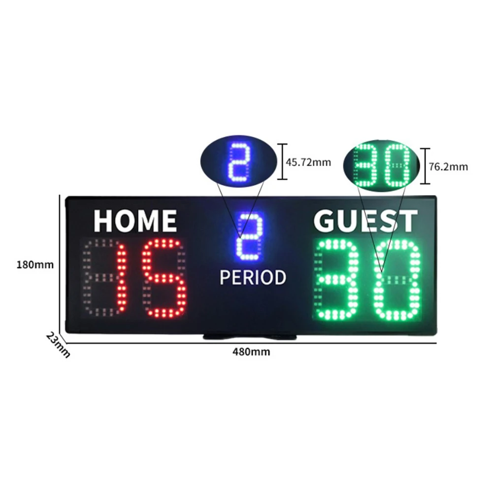 Digital Scorer Electric Scoreboard 5-level Brightness Indoor Activities Remote Control For Tennis Basketball Billiard
Digital Scorer Electric Scoreboard 5-level Brightness Indoor Activities Remote Control For Tennis Basketball Billiard