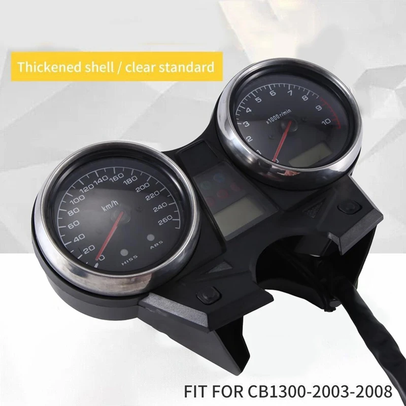 Motorcycle ABS Speedometer Tachometer Meter Instrument Gauge Replacement Parts Fit For HONDA CB1300 2003-2008
Motorcycle ABS Speedometer Tachometer Meter Instrument Gauge Replacement Parts Fit For HONDA CB1300 2003-2008