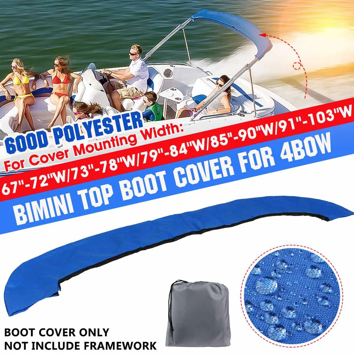 4 лука Bimini Top крышка багажника 600D Водонепроницаемая защита от УФ-лучей крышка багажника Bimini защита от пыли
4 лука Bimini Top крышка багажника 600D Водонепроницаемая защита от УФ-лучей крышка багажника Bimini защита от пыли