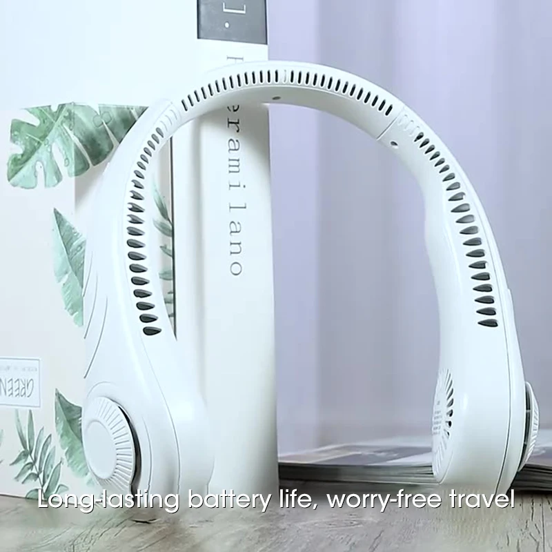 2000mA Mini Neck Fan Portable Bladeless USB Rechargeable Mute Sports Fans for Outdoor Ventilador Portatil Abanicos Cooling
2000mA Mini Neck Fan Portable Bladeless USB Rechargeable Mute Sports Fans for Outdoor Ventilador Portatil Abanicos Cooling
