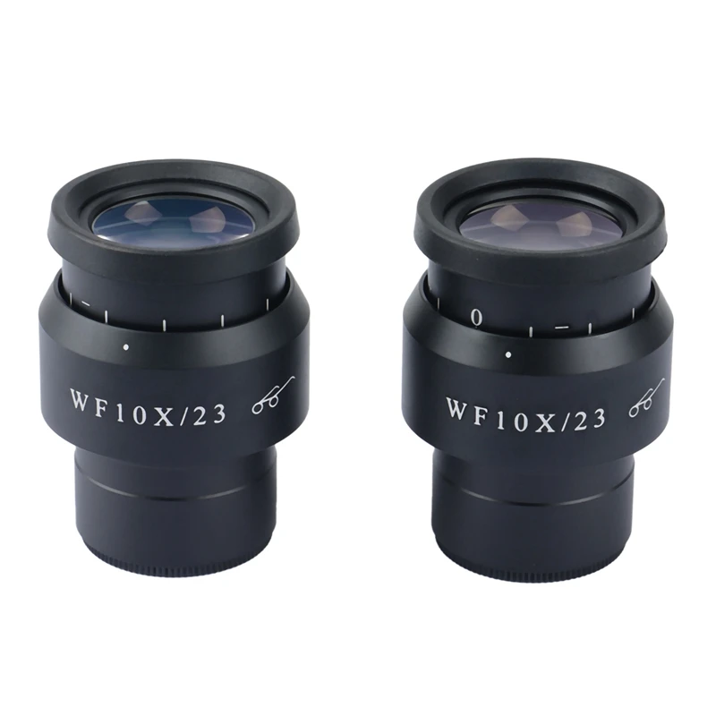 

2PCS WF10X-23MM Wide Field Eyepiece For Binocular Trinocular Stereo Microscope 30MM Installation Interface