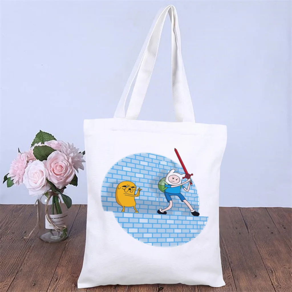 ActionHandbag Adventure Time Animated TV Series Shoulder Canvas Bags Men Women Storage Pocket Shopper HandBags Capacity Tote Bag
ActionHandbag Adventure Time Animated TV Series Shoulder Canvas Bags Men Women Storage Pocket Shopper HandBags Capacity Tote Bag