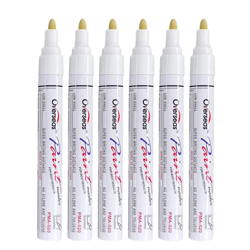 Oil Based Paint Markers 6pcs/12pc Waterproof Paint Pen Diy Craft Art Supplies Waterproof Oil Based Ink For Car Vehicle
Oil Based Paint Markers 6pcs/12pc Waterproof Paint Pen Diy Craft Art Supplies Waterproof Oil Based Ink For Car Vehicle