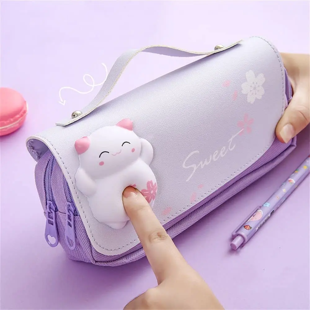 Cute Cat Decompression Pencil Case Big Pencil Box Portable Girls Pen Bag Double Layer School Pouch Kawaii Stationery Pensil Case
Cute Cat Decompression Pencil Case Big Pencil Box Portable Girls Pen Bag Double Layer School Pouch Kawaii Stationery Pensil Case
