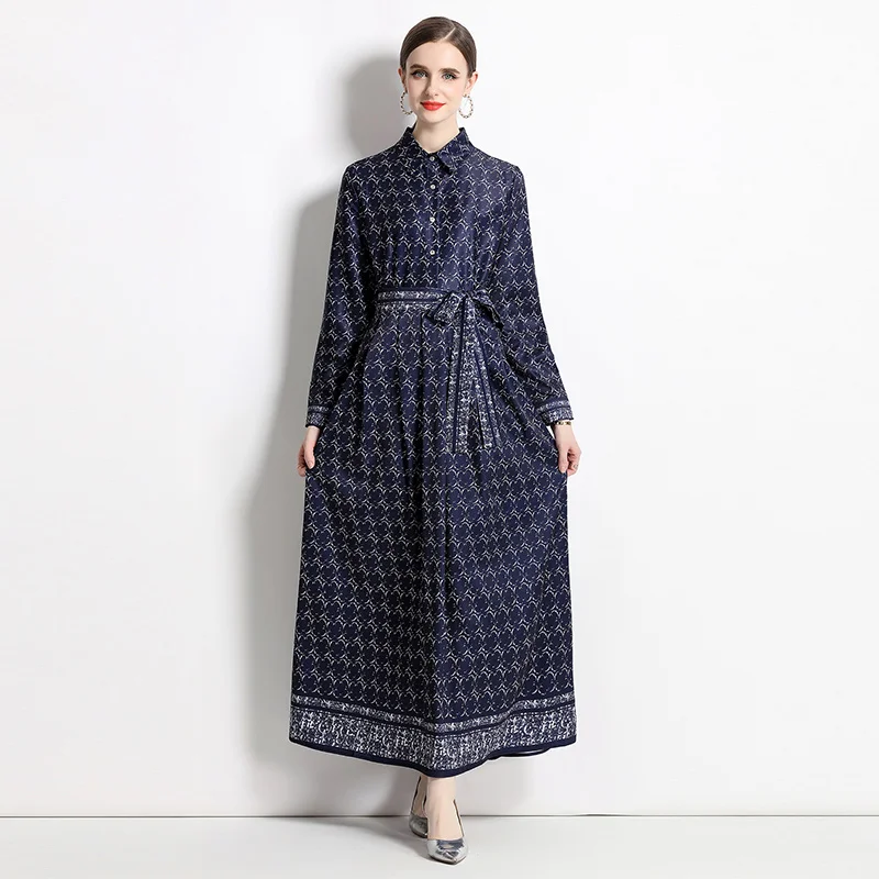 Runway Fashion Letter Print Casual Shirt Dress for Women Long Sleeve Single Breasted Lace Up Belt Vintage Party Vestidos A9870
Runway Fashion Letter Print Casual Shirt Dress for Women Long Sleeve Single Breasted Lace Up Belt Vintage Party Vestidos A9870